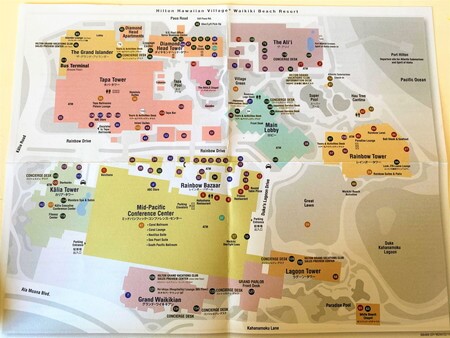 ヒルトンハワイアンビレッジ地図